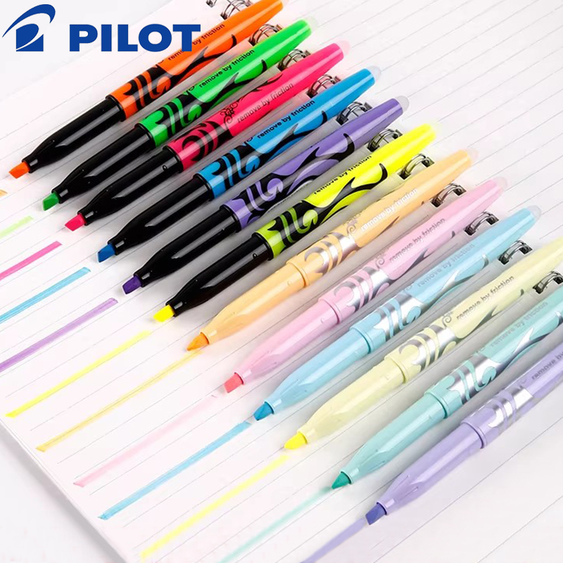 Pilot Pen Frixion - 6/12 個日本パイロットフリクション消去可能な蛍光ペンマーカーペンブックマーク落書き絵画 SW-FL アート文具学用品