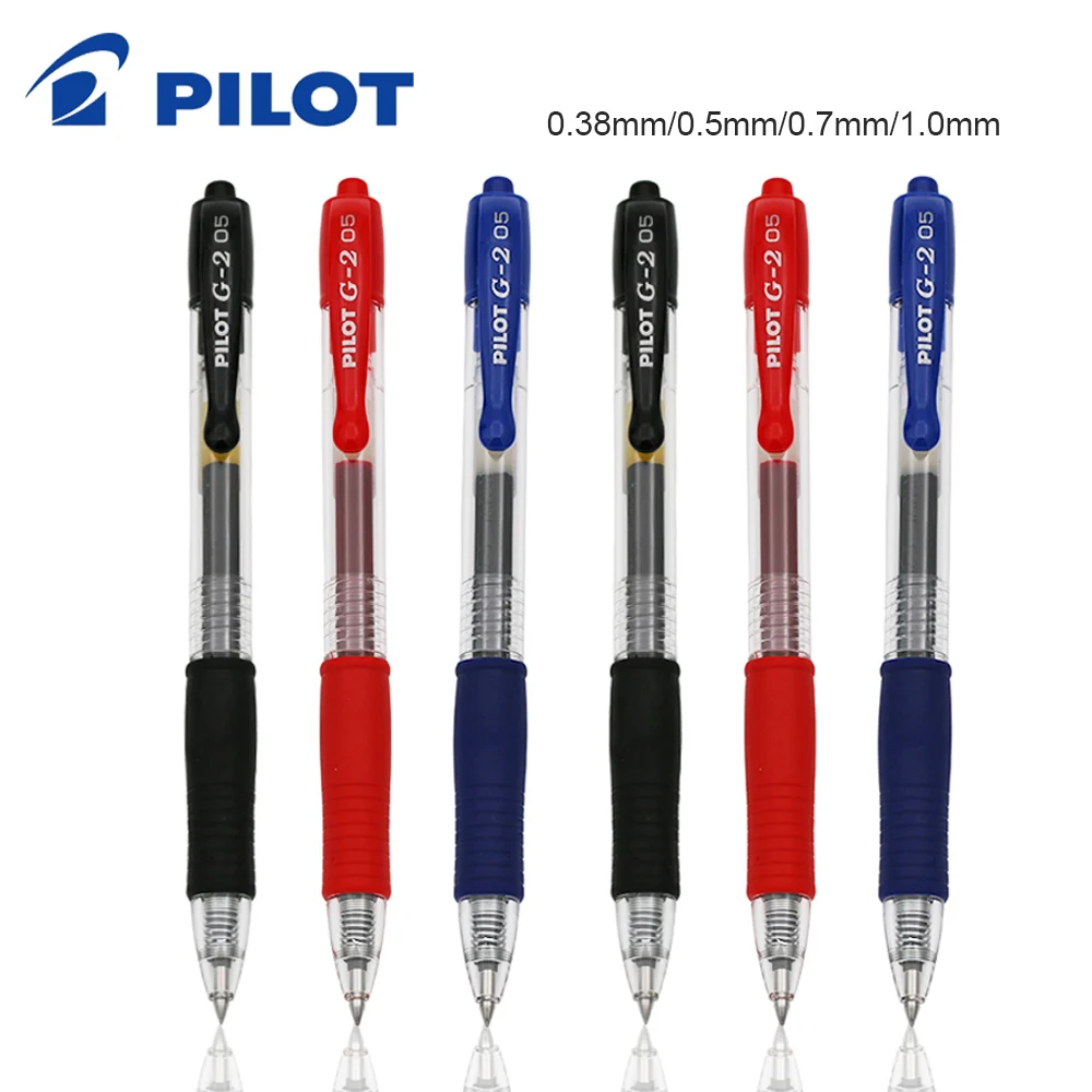 Pilot Pen G2 - 3本入り 日本パイロット プッシュ式ゲルペン BL-G2 速乾性 スムーズ