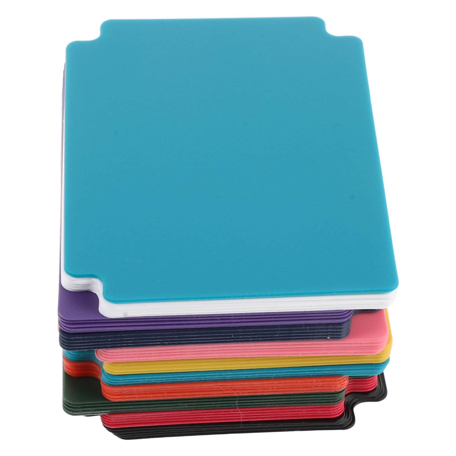 Card Index Box - 50枚入りトレーディングカード仕切り板 カラフルなプラスチック製カード収納ボックス仕切り板 ボードゲーム整理用カラーインデックスタブ 3.7x2.6