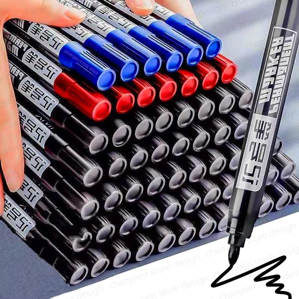 5-50 個防水油性マーカーペンマーカー黒青赤インクガラス金 - Copic Marker Sketch のレビューと価格