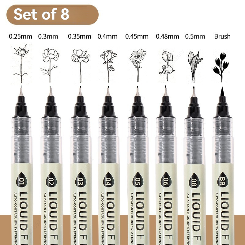12本入り ブラックペン 極細スケッチマーカー 異なるペン先 - Copic Marker Sketch のレビューと価格
