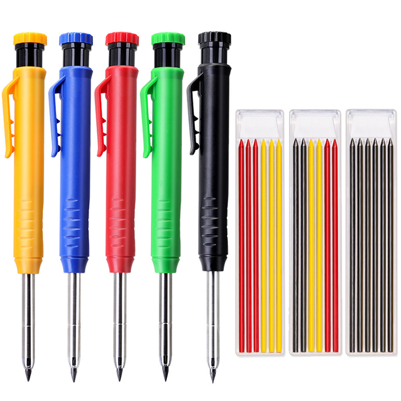 ソリッド大工鉛筆セット木工ツールシャープペンシル 3 色リフ - Staedtler Pencil Lumocolor のレビューと価格