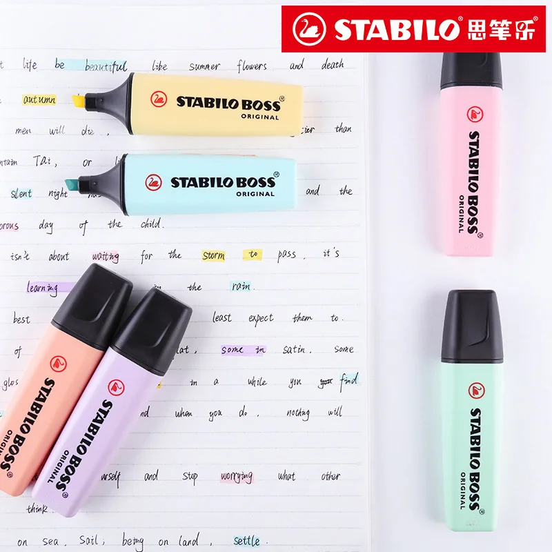 6 色スタビロボスマカロンカラー蛍光ペンキャンディーカラーマ - Stabilo Marker Boss のレビューと価格