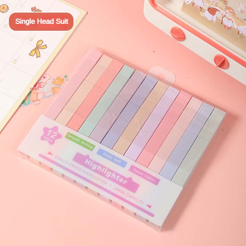 12 ピース/セットダブルチップ蛍光ペンかわいいマンガマーカ - Stabilo Marker Boss のレビューと価格