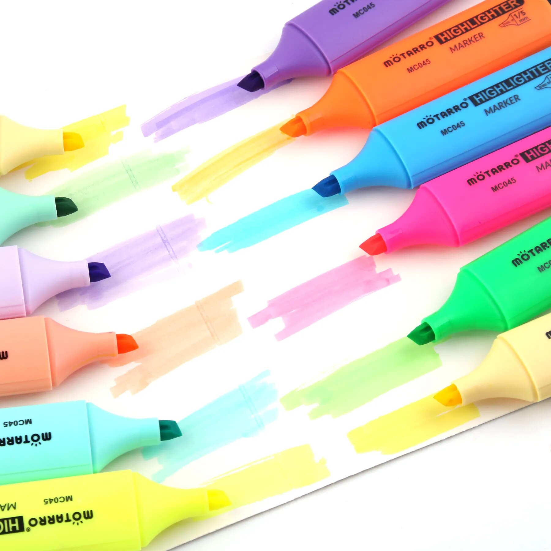 MOTARRO 12 個の Pvc ボックスマーカー蛍光色小 - Stabilo Marker Boss のレビューと価格