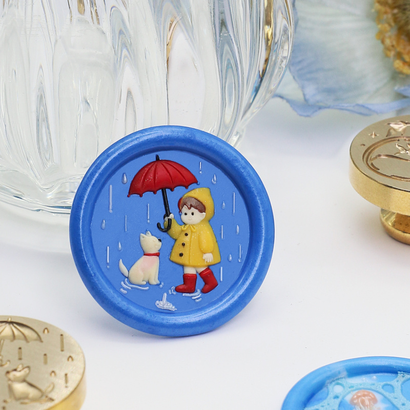 水花レリーフシリーズ ワックスシールスタンプ 波 鯨 貝殻  - Wax Seal Stamp Set のレビューと価格
