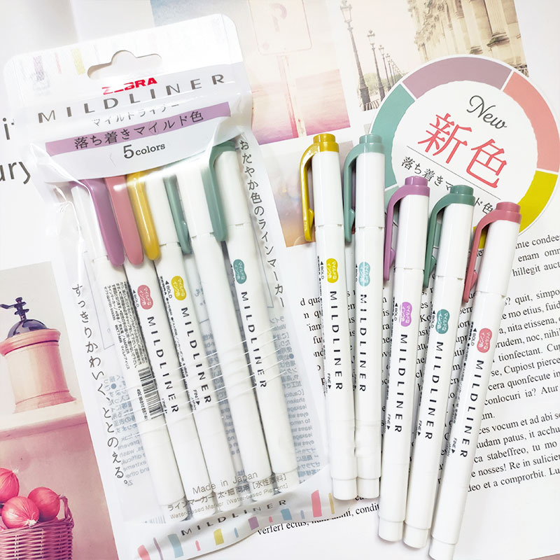 新しいゼブラマイルドライナーハイライターマーカー、WKT7  - Zebra Pen Sarasa のレビューと価格