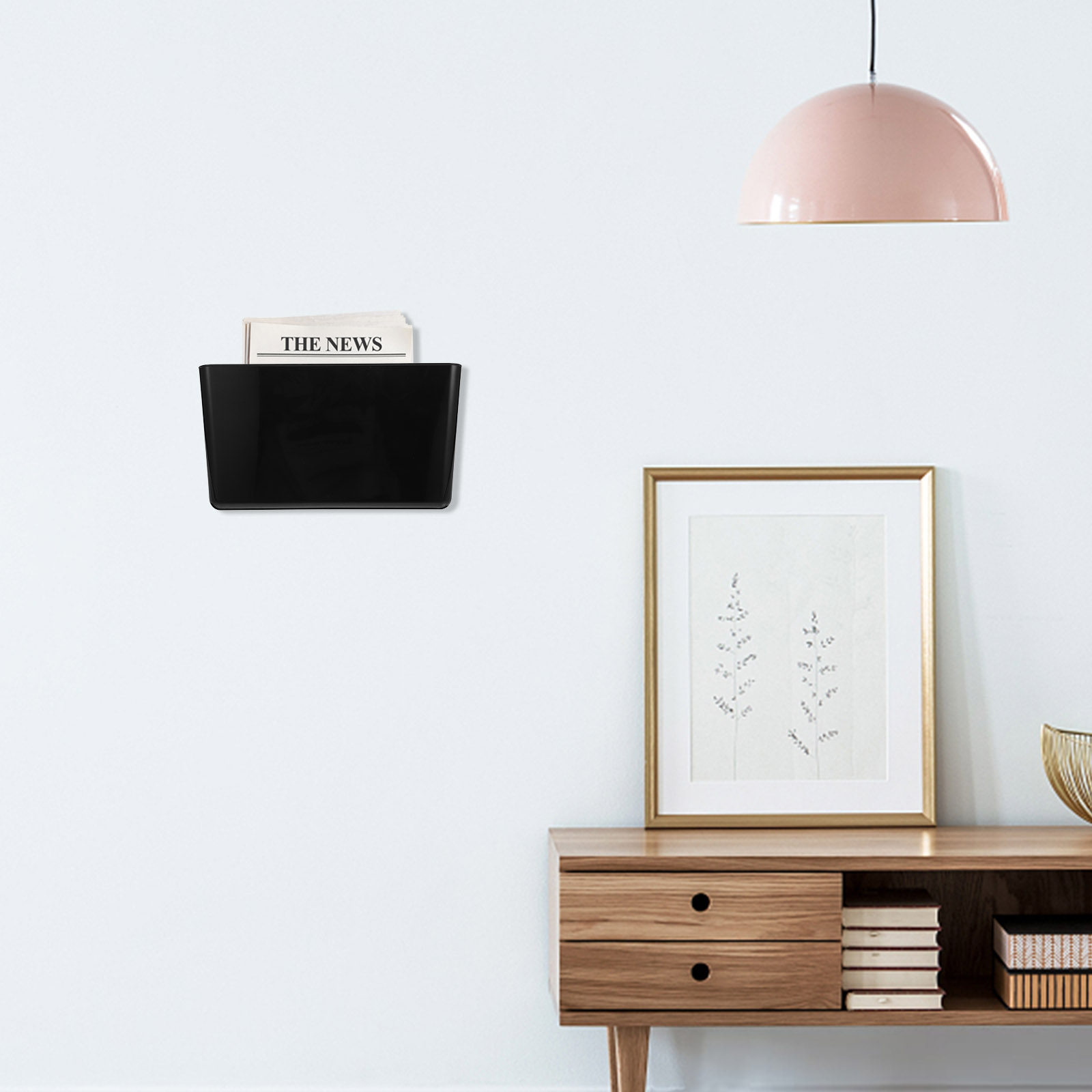 壁掛け式ファイルオーガナイザー シングルポケット プラスチッ - Magazine Holder Rack のレビューと価格