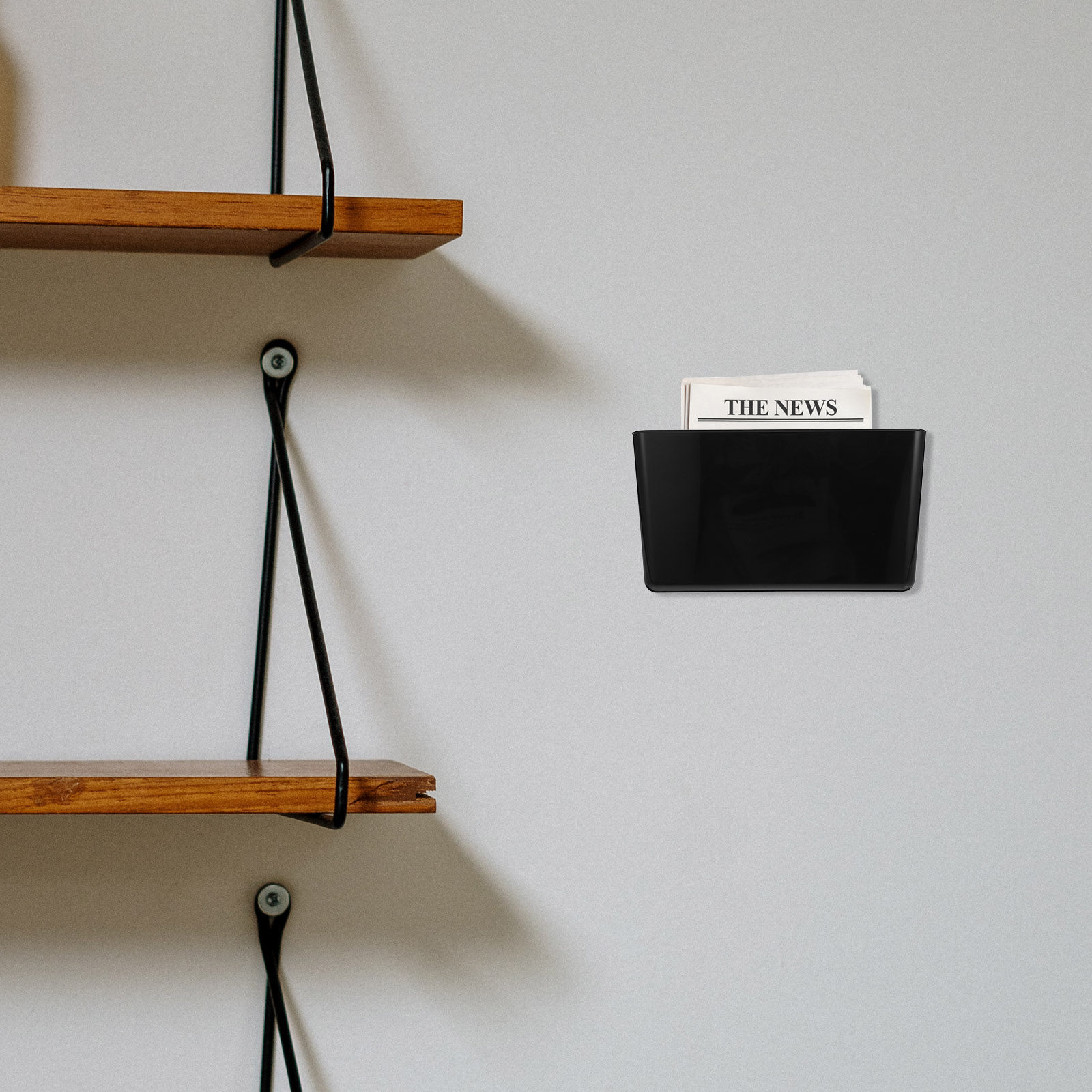 壁掛け式ファイルオーガナイザー シングルポケット プラスチッ - Magazine Holder Rack のレビューと価格