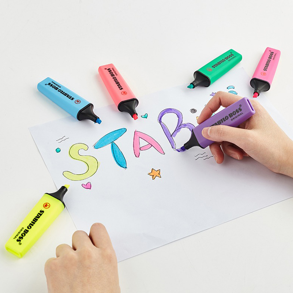1 個ドイツ Stabilo 蛍光ペン 70 ボスカラー子供 - Stabilo Marker Boss のレビューと価格