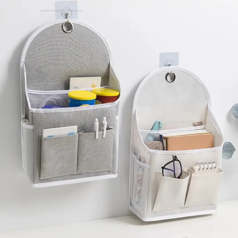 寮用壁掛け収納バッグ 壁掛けドアバッグ デュアルポケットサイ - Magazine Holder Rack のレビューと価格